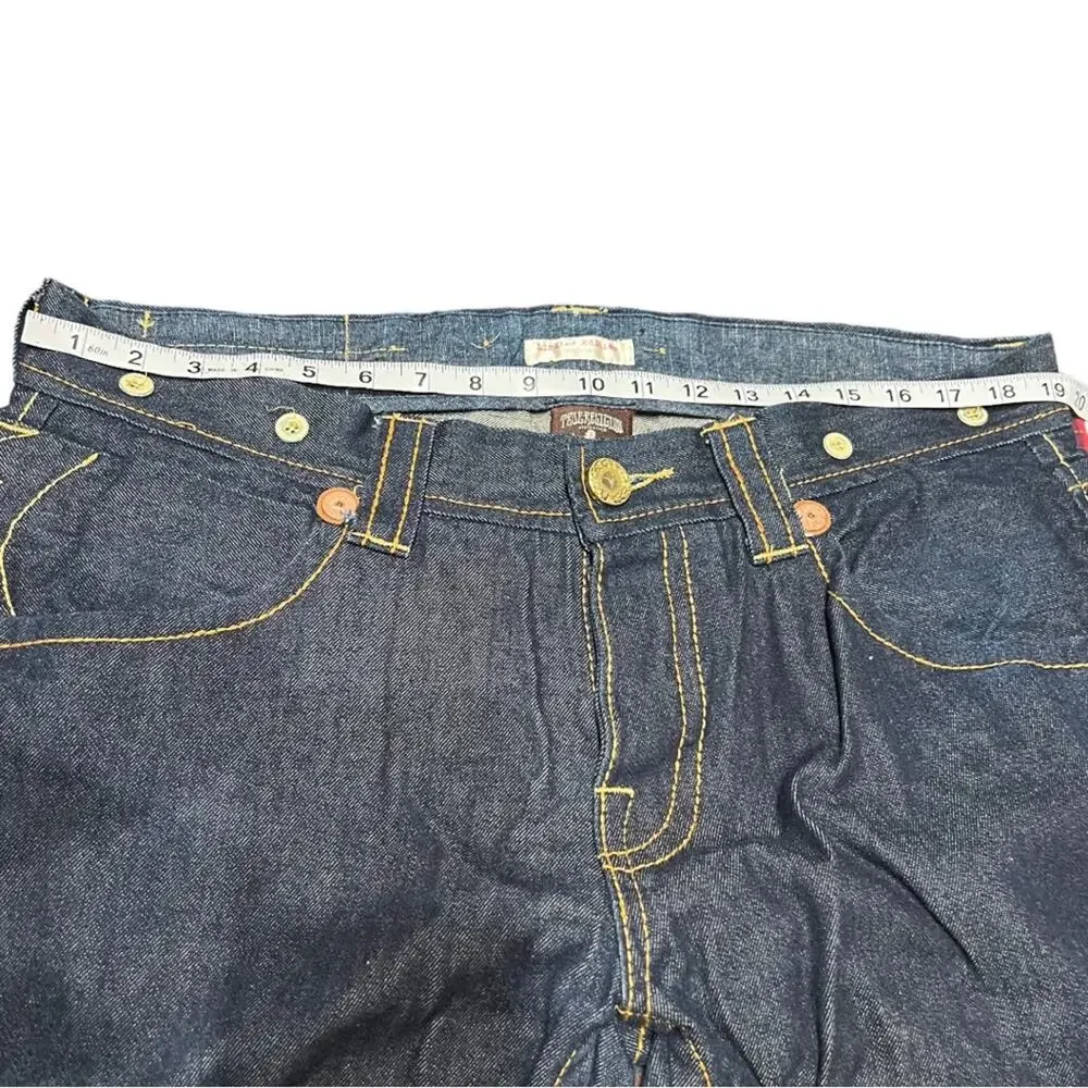 True Religion Limited Edition Button Fly Horseshoe Back Pockets Jean Men Size 36